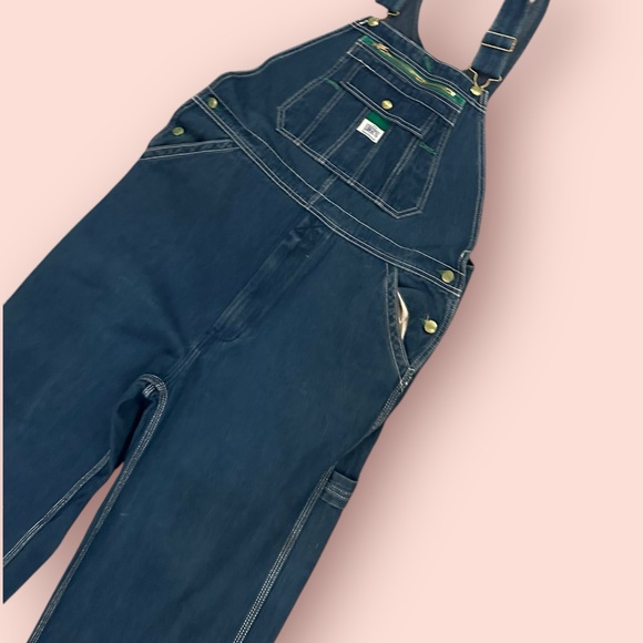 Liberty dark denim vintage overalls sz Medium (A04) - Picture 2 of 5